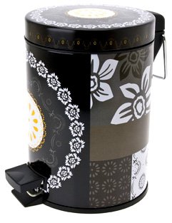 Present Time, Bathroom Waste Bin, Muurbloem Design, Black