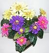 15" Potted Zinnia Flower
