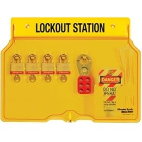 Master Lock 1482BP3 Lockout Station, 4-Pack