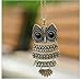 Lovely Bronze Textured Owl Pendant