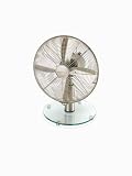 30 cm Chrome and Glass Desk Fan