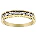 10k Yellow Gold Champagne Diamond Band (1/4 cttw, I2-I3 Clarity), Size 7