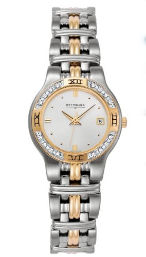 BULOVA Watches:Wittnauer Laureate Silver Tone Dial Stainless Steel and Gold Plated Women's Watch 12R12 Images