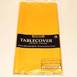 Sunshine Yellow Plastic Rectangular Tablecover - 54 x 108