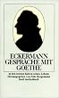 Gespr�che mit Goethe in den letzten Jahren seines Lebens (insel taschenbuch)