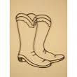 Cowboy Boots Iron Shadow Decorative Wall Art
