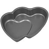 Baker's Secret 116474101 Nonstick Double-Heart Holiday Pan