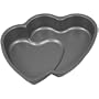 Baker's Secret 116474101 Nonstick Double-Heart Holiday Pan