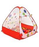 Children Game Play Tent - Young Kids Tents / Play Tent Portable Folding Red Twist , Indoor and Outdoor Kid Playhouse Tent, Easy to Setup, Safe and Sturdy - iCorer