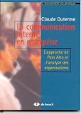 Revue De Boeck Université  / La communication interne en entreprise