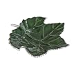 Green Enamel Aluminum Leaf Serving/Candy Dish