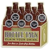 Charcoal Companion Caps Bottle Tags, Set of 6 by 