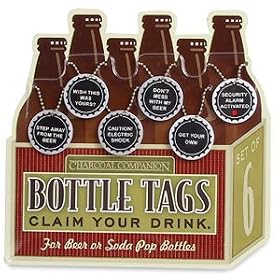 Charcoal Companion Caps Bottle Tags, Set of 6 by Charcoal Companion