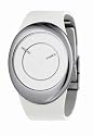 Philippe Starck - PH6000 - Montre Homme - Quartz Analogique - Bracelet Cuir blanc