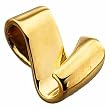 14kt Yellow Gold Curl Chain Slide Pendant