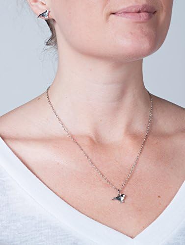 Stowe Street Robin Necklace with Pendant (Palladium Plated)