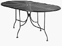 66" GRN Oval Mesh Table