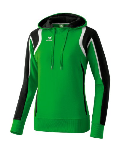 ERIMA Damen Kapuzensweatshirt Razor Line, green/schwarz/wei&szlig;, 44 Preisvergleich