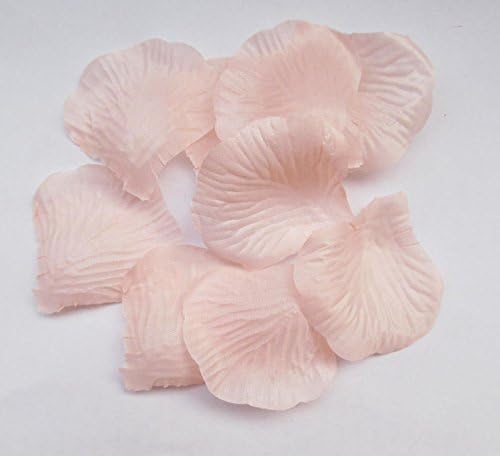 Romantic Artificial Silk Fabric Rose Flower Petals for Ceremony Wedding Basket Girl Scaters Roses Flowers Favors Table Party Decoration 1500PCS 15Packs (Champagne)