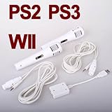 2 Microphones & Converter Plug for Disney Sing It Video Game