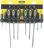 10-Pc Fluted Standard Screwdriver Set