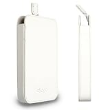 elago Slim Glide Leather Case for Apple iPhone 3G - (White / Gray)