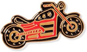 Motorcycle Biker Enamel Clothing Pin by Banana Bones