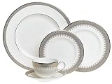 Royal Doulton Piper Platinum 5-Piece Dinnerware Place Setting, Service for 1