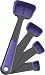 Chef'n SleekStor Swivel Spoons, Blueberry/Anthracite
