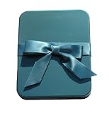 Gift Card Holder - Gift Card Box with Ribbon, Blue (Solid)