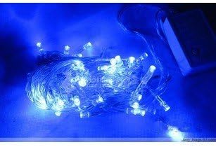 Pretty Cool White 9m 35ft 100led Bulbs Christmas Fairy Party String Lights for Decoration (Blue)