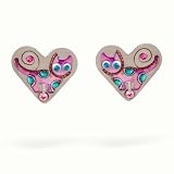 Kitten in Heart Earrings from the Artazia Collection #655 NE HEA OE