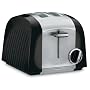 Cuisinart CMT-200PBK Cast Metal 2-Slice Toaster, Black and Stainless
