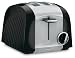 Cuisinart CMT-200PBK Cast Metal 2-Slice Toaster, Black and Stainless