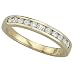 Jewelry : 14K Yellow Gold Channel Set Round Diamond Anniversary Band Ring (0.33 ctw)