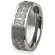 Tungsten Carbide Ring with Celtic Knot Design (8.0 mm) - Sizes 7-13