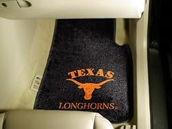 NCAA University of Texas Car Mats 2 Piece Front Design
