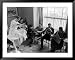 Hotel Northampton Barber Doing Business as Guests for Smith College Supper Dance Wait Their Turn Framed Art Poster Print by Alfred Eisenstaedt, 49x39