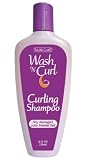 Wash & Curl Curling Shampoo for Dry, Damaged, Color Treated Hair, 8 oz Bottles (Pack of 6)