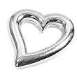 Silver Heart Pendant, Size: 12mm