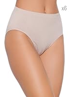 Selene Pack x 6 Braguita sin Costuras (Tierra)
