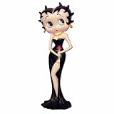 Betty Boop Holding Flowers (Black Glitter Dress) - 15" Collectable Figurine