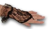 Fingerless Gauntlet Short Lace Gloves with Ruffle