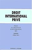 Revue Editions A. Pedone  / Droit international privé. Travaux, 1990-19991