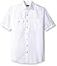 Van Heusen Men's Big and Tall Short Sleeve Indigo Dobby Shirt
