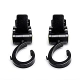 Piggy Mum ベビーカー　フック 荷物 掛け360°回転可能マルチフック ベビーカー 用品　2個組 (ブラック)