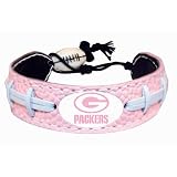 Green Bay Packers Pink NFL Football Bracelet