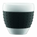 Bodum - 11155-01 - Pavina - Set 2 Tasses - Porcelaine - 0,1 L - Noir