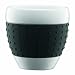Bodum - 11155-01 - Pavina - Set 2 Tasses - Porcelaine - 0,1 L - Noir