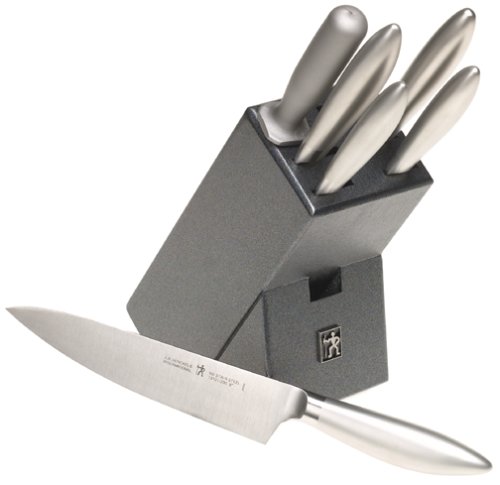 Henckels International Fine Edge Pro Stainless-Steel 7-Piece Knife Set with Block